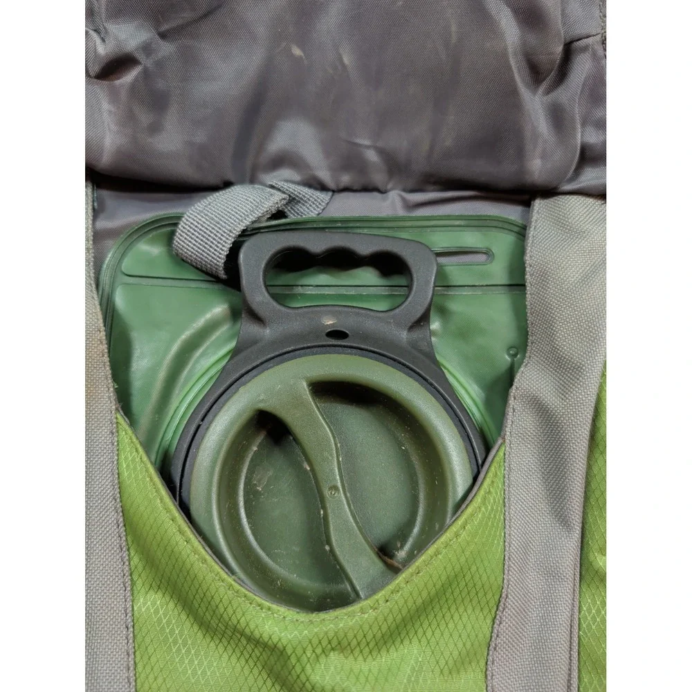 Outdoor Products Kilometer Hydration Pack Lime Green Gry Hiking Backpack Bladder